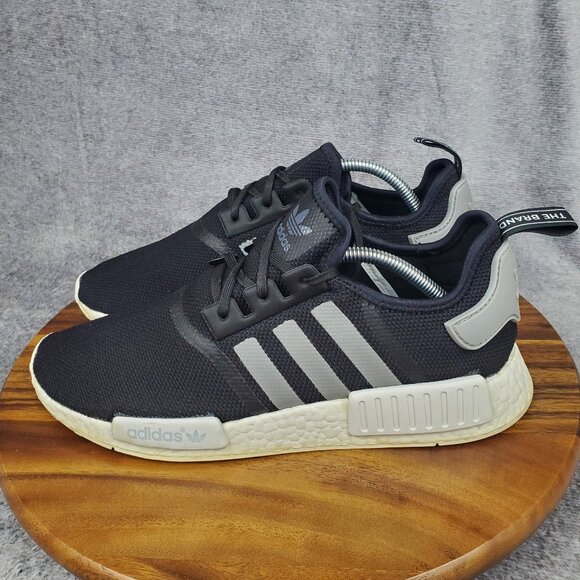 Adidas NMD R1 Shoes Men's 12 Black Low Top Lace Up Running Athletic Sneakers - Picture 3 of 9